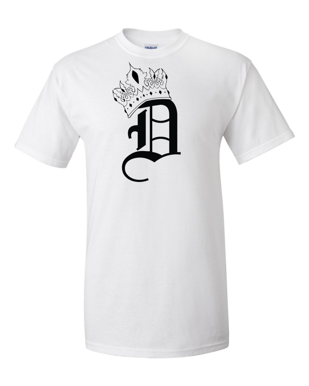 Men's White with Black Logo T-Shirt